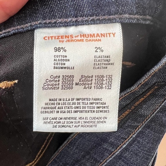 Citizens of Humanity 5 pocket Mid Rise Straight Leg Jeans SZ 32 - Picture 7 of 9